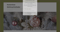 Desktop Screenshot of kostenlose-weihnachtslieder.com
